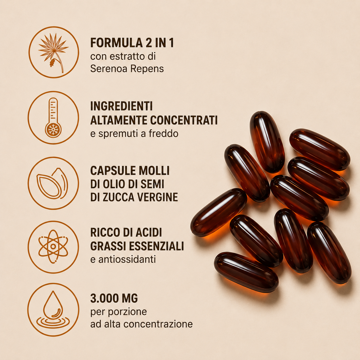 Capsule Premium all'Olio di Semi di Zucca